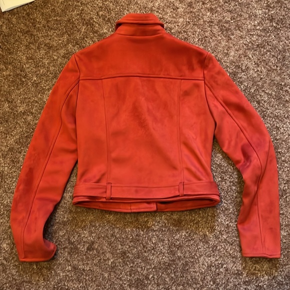 Primark velour crop jacket with zip and pockets Size S - Picture 6 of 6